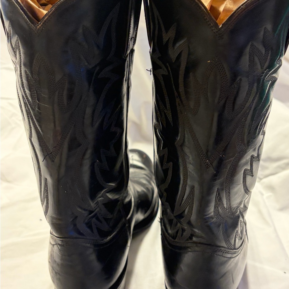 Women’s Black Western Leather Cowboy Boots